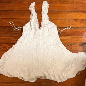 Urban Outfitters Cream Lace Chemise